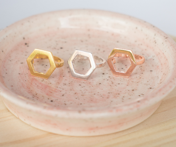 Hexagon Ring // Anillo Hexágono